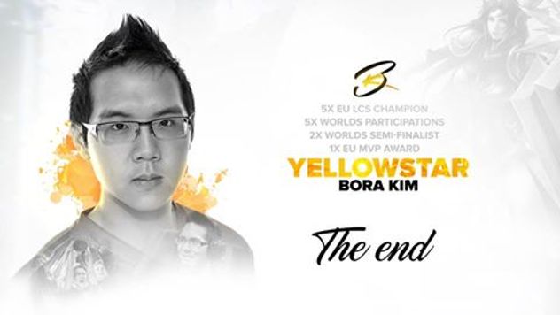 lolfnatic戰隊知名選手yellowstar宣佈退役