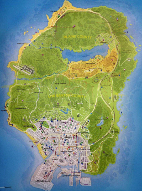 gta5地图相当于哪个城市的大小有网友给出了答案